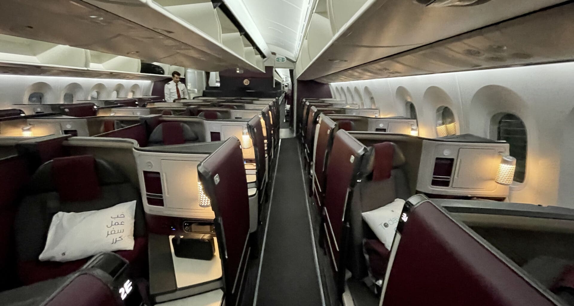 a row of seats in an airplane