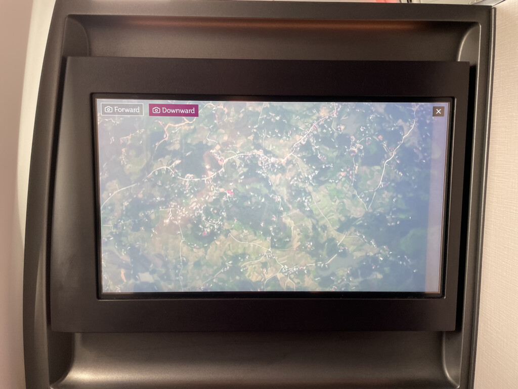 a screen with a map on it