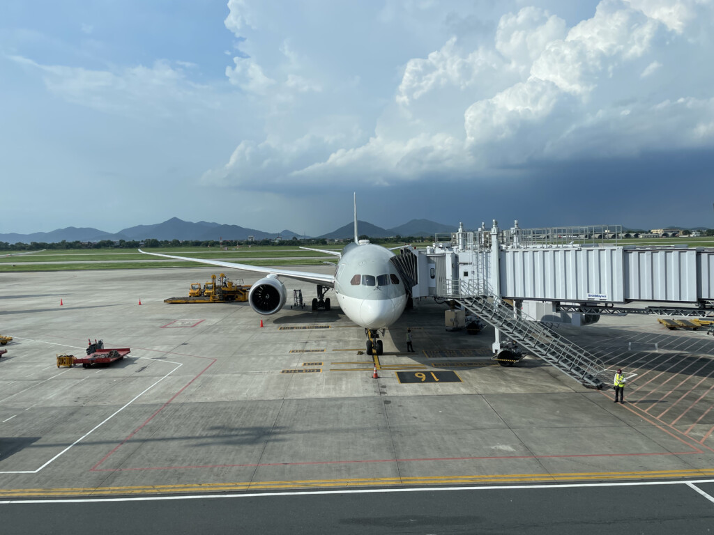 a plane on the tarmac