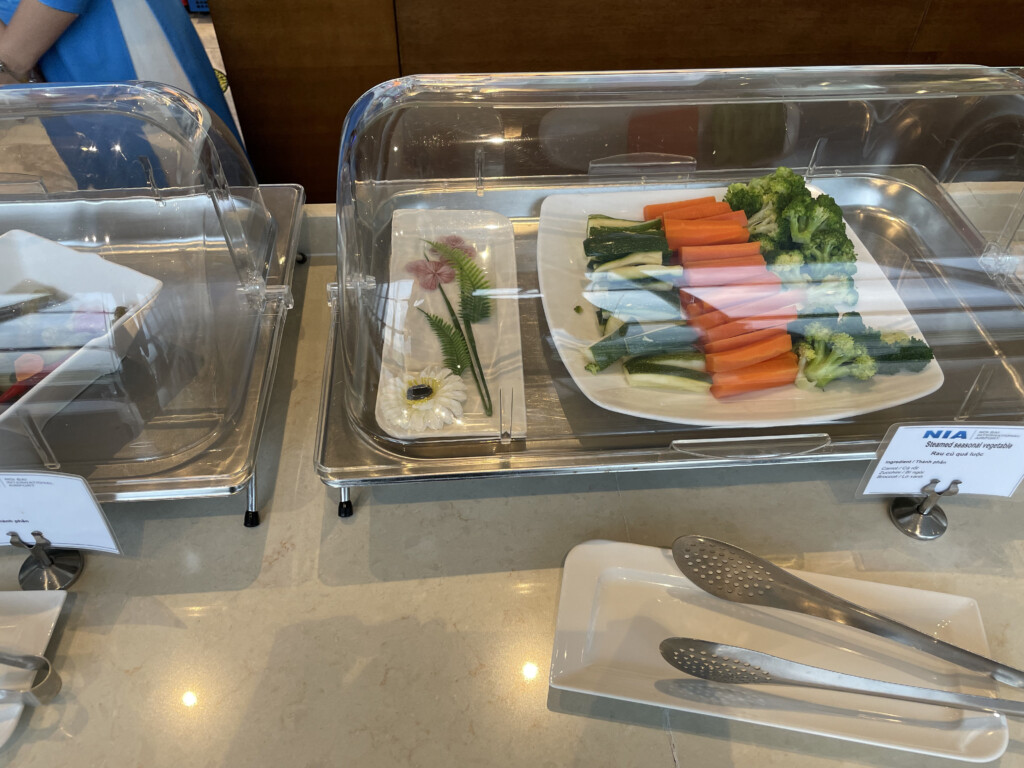 a tray of vegetables on a counter