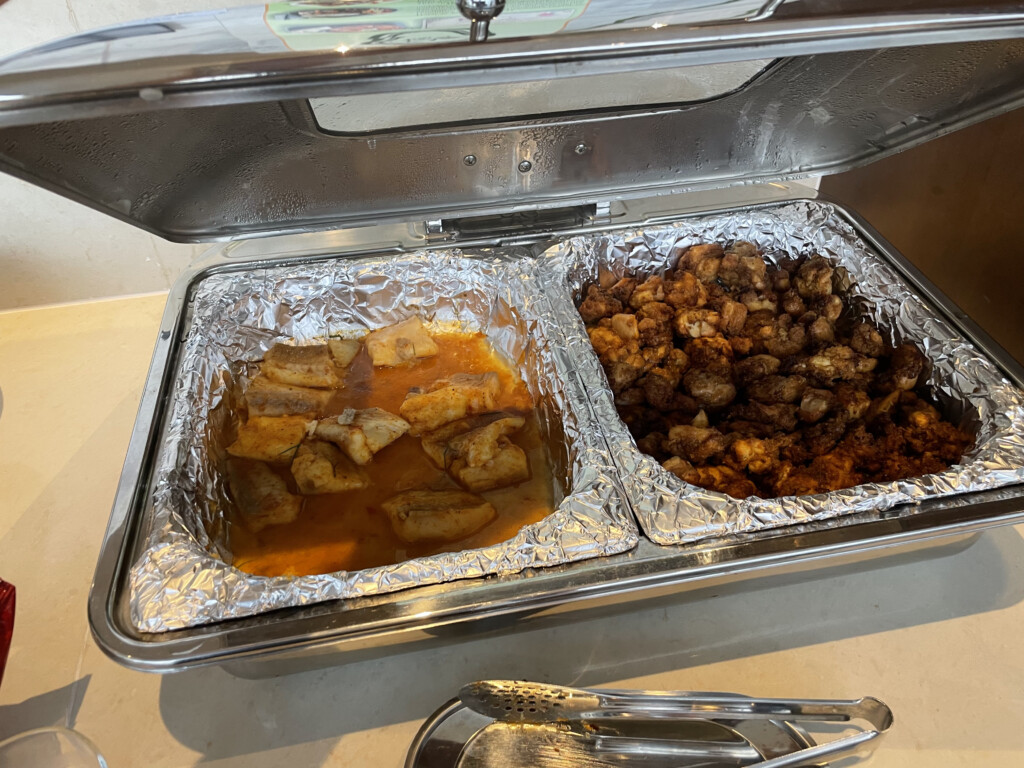 a tray of food in a container