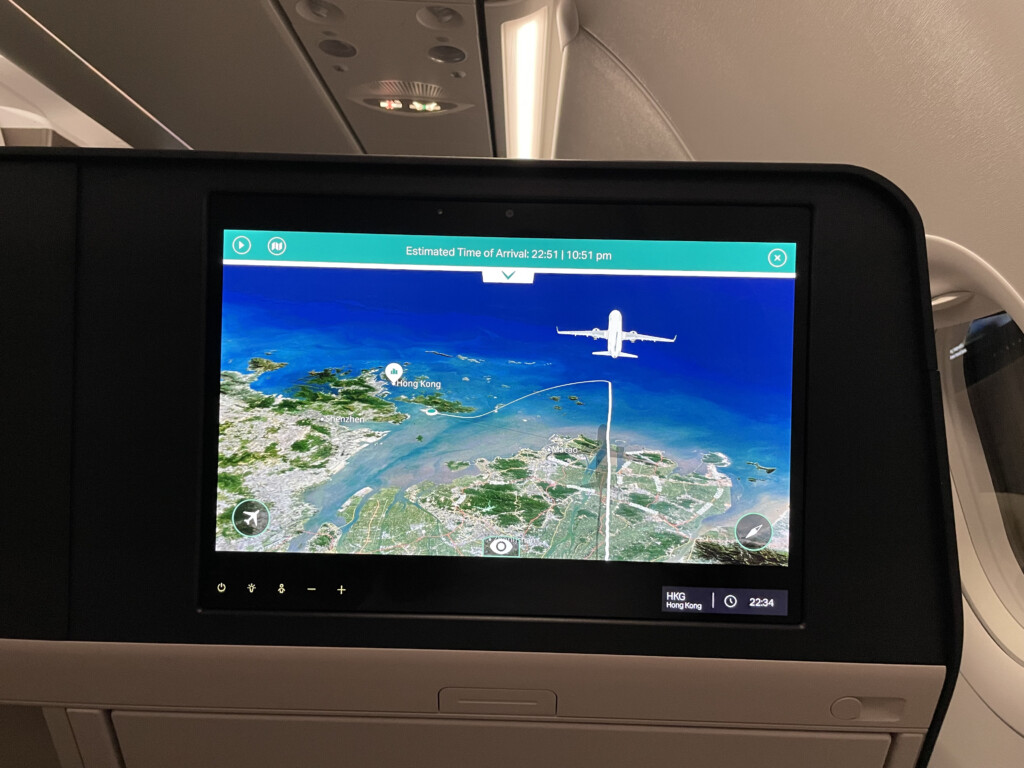 a screen on a plane