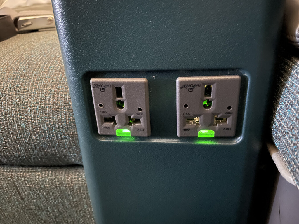 a close up of a power outlet