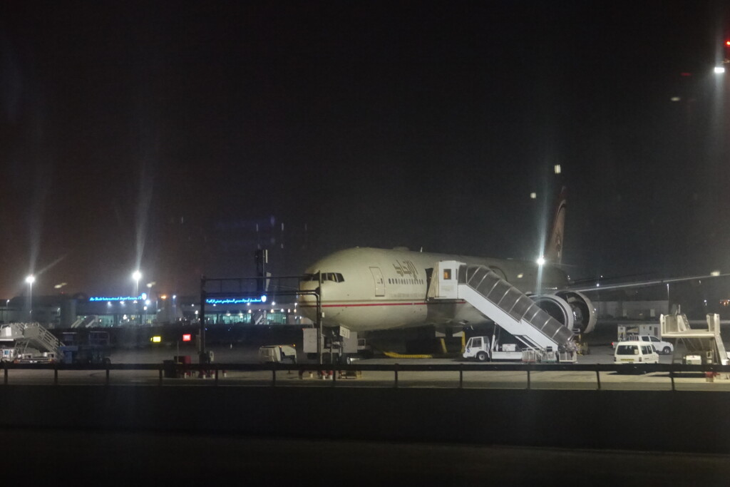 an airplane at an airport