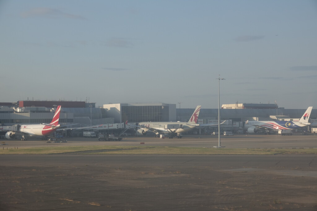 airplanes at an airport