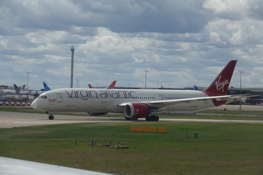 a plane on the runway