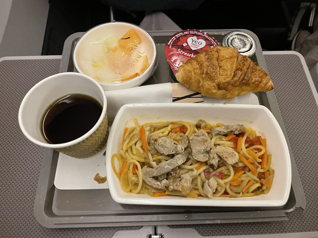 a tray of food on a tray