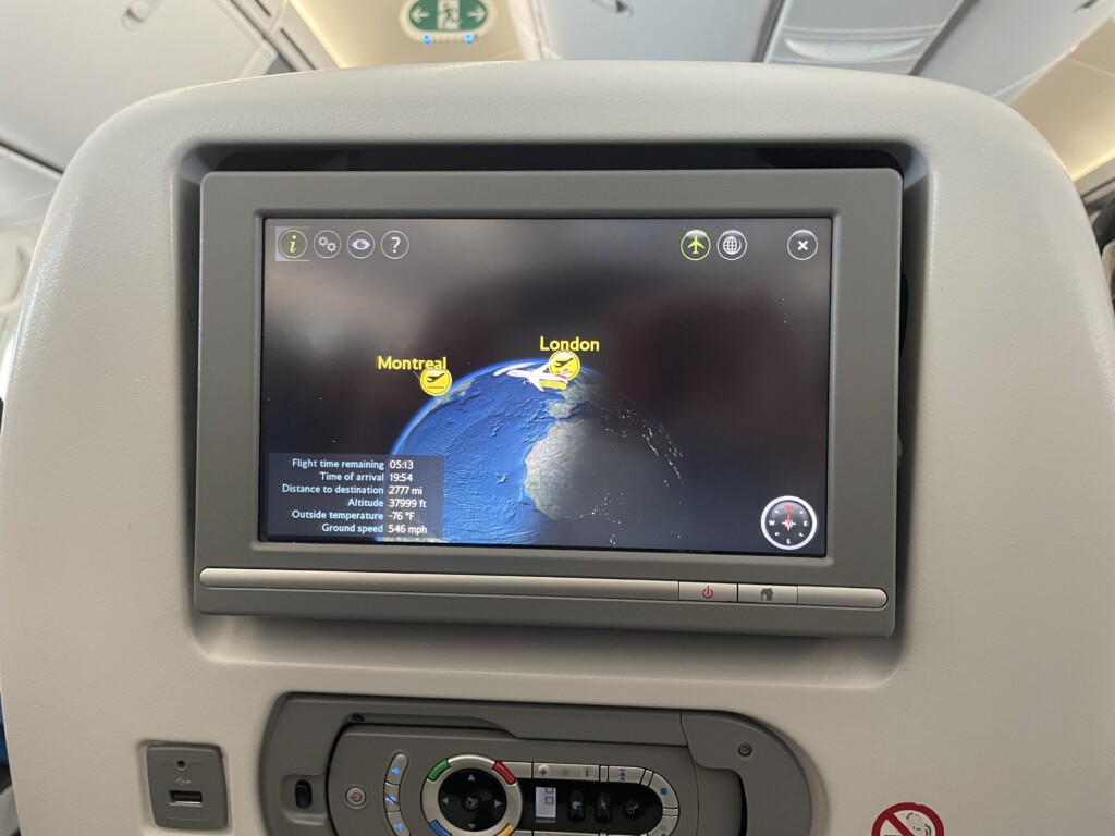 a screen on a plane