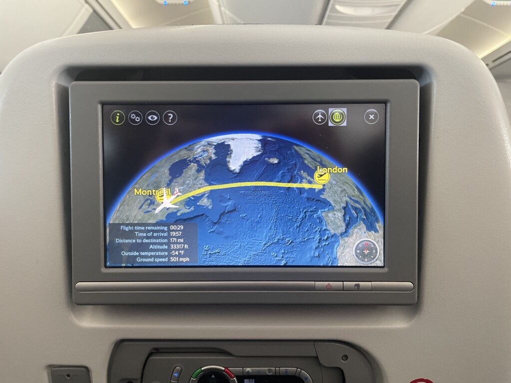 a screen on a plane