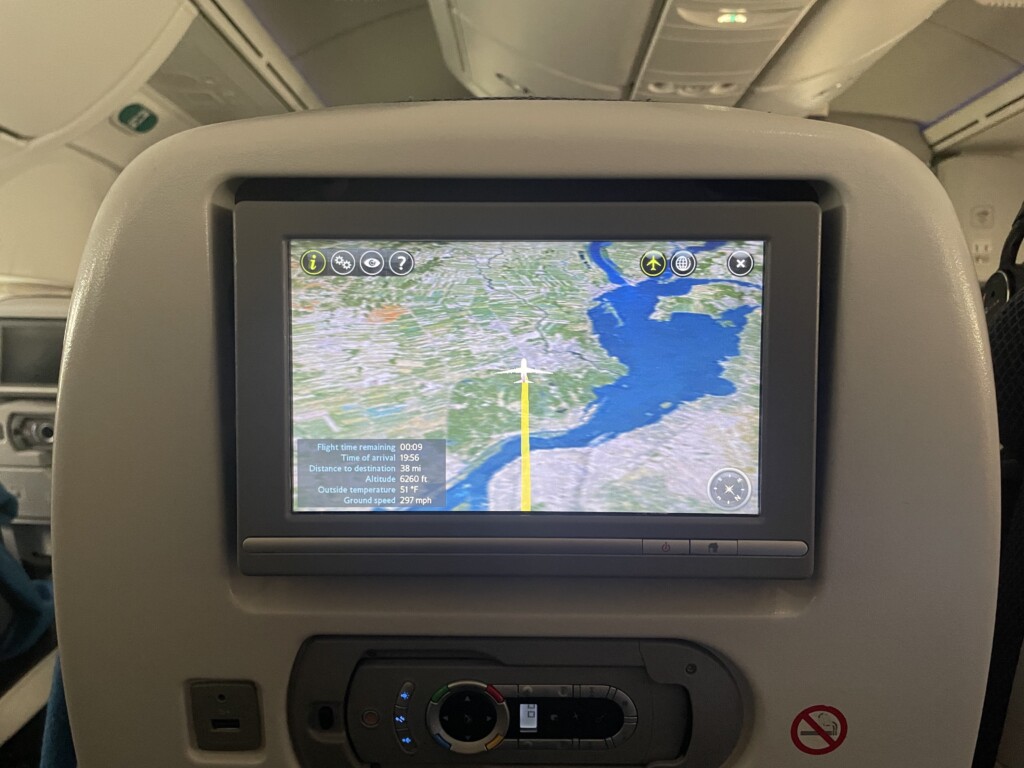 a screen on a plane