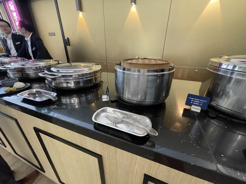 a group of pots on a counter