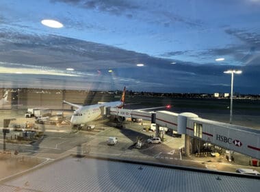 an airplane at an airport