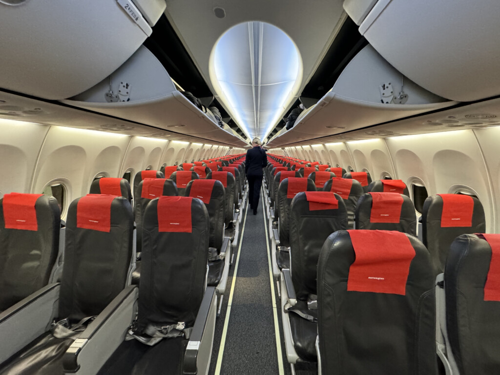 a row of seats in an airplane