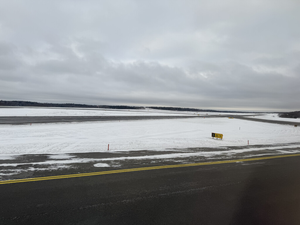 a road with snow on it