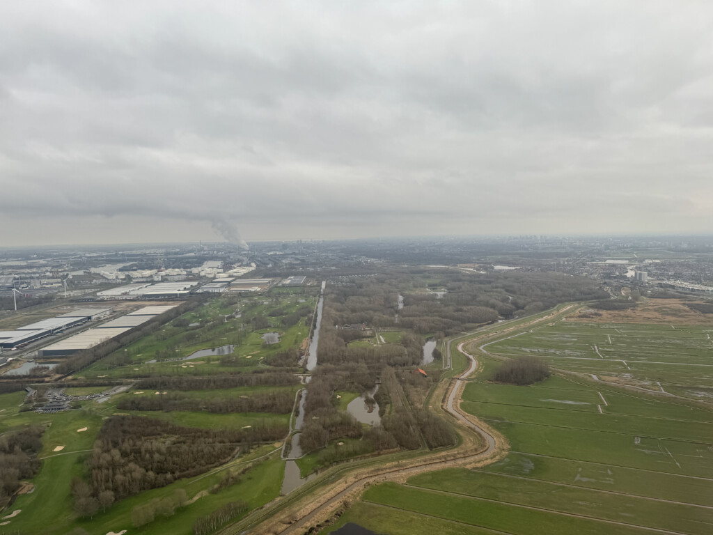 a aerial view of a landscape