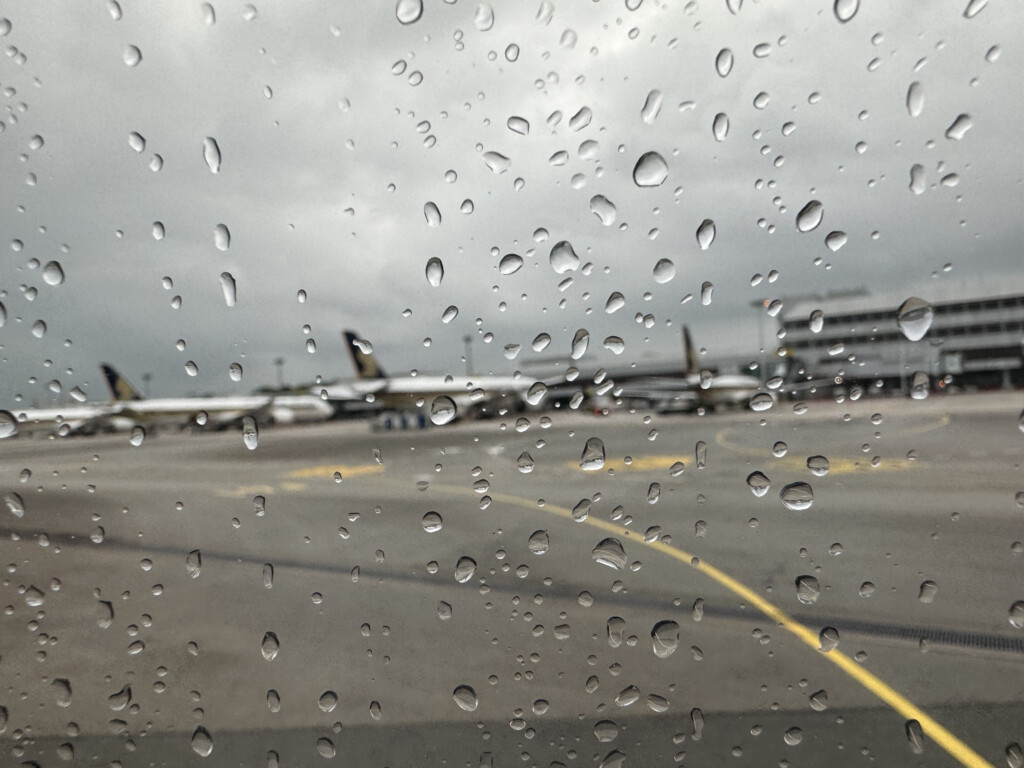 water drops on a window