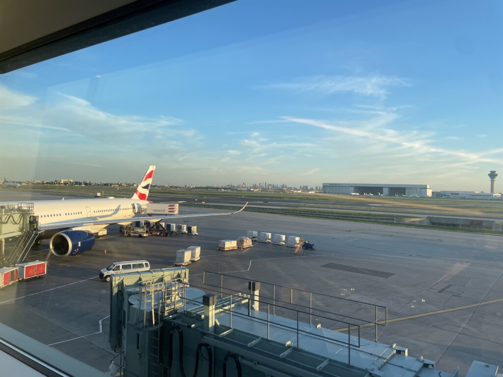 an airplane on a runway