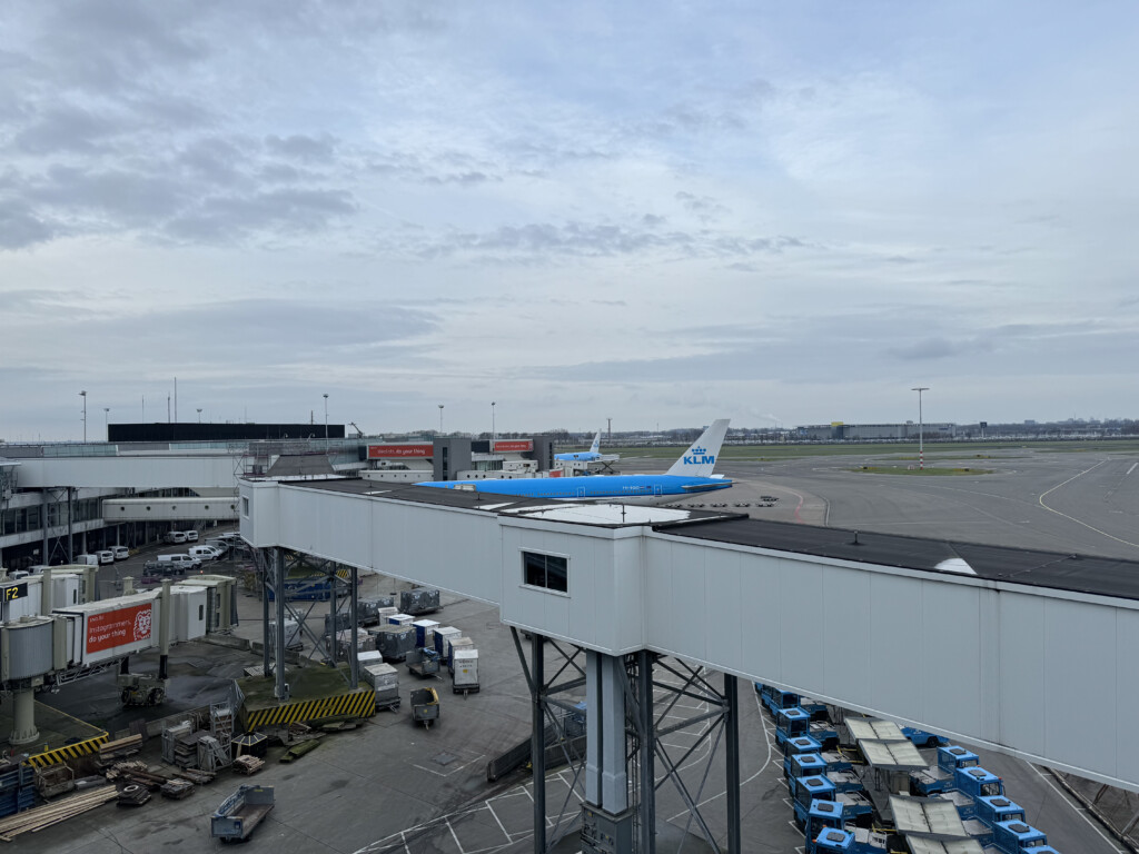 an airplane on a runway