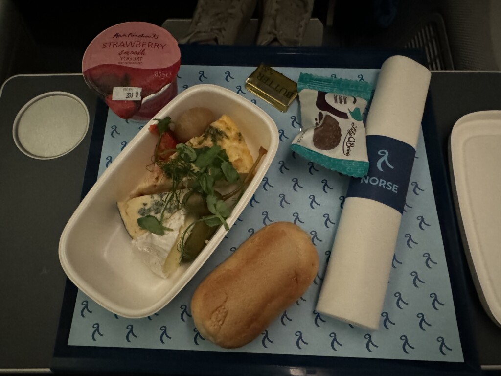 food on a tray