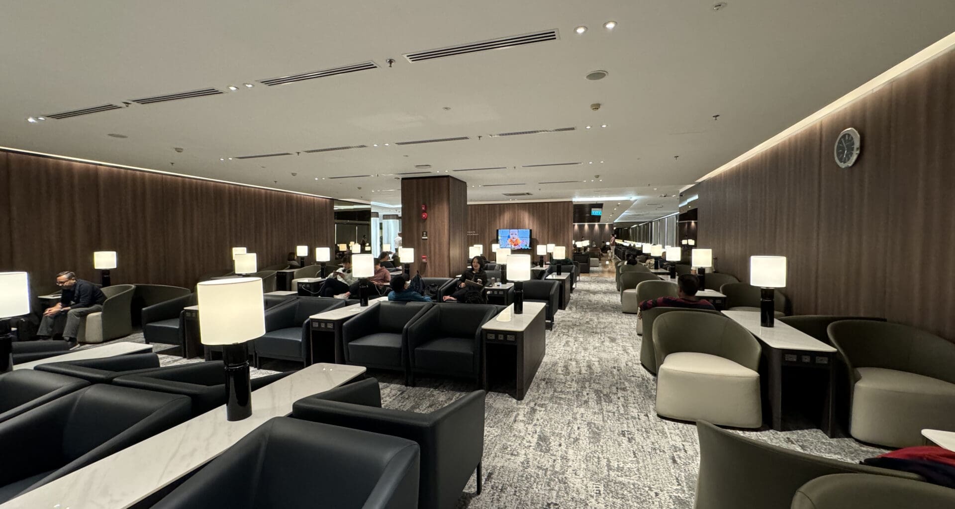 a room with chairs and tables