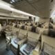 a plane with many seats