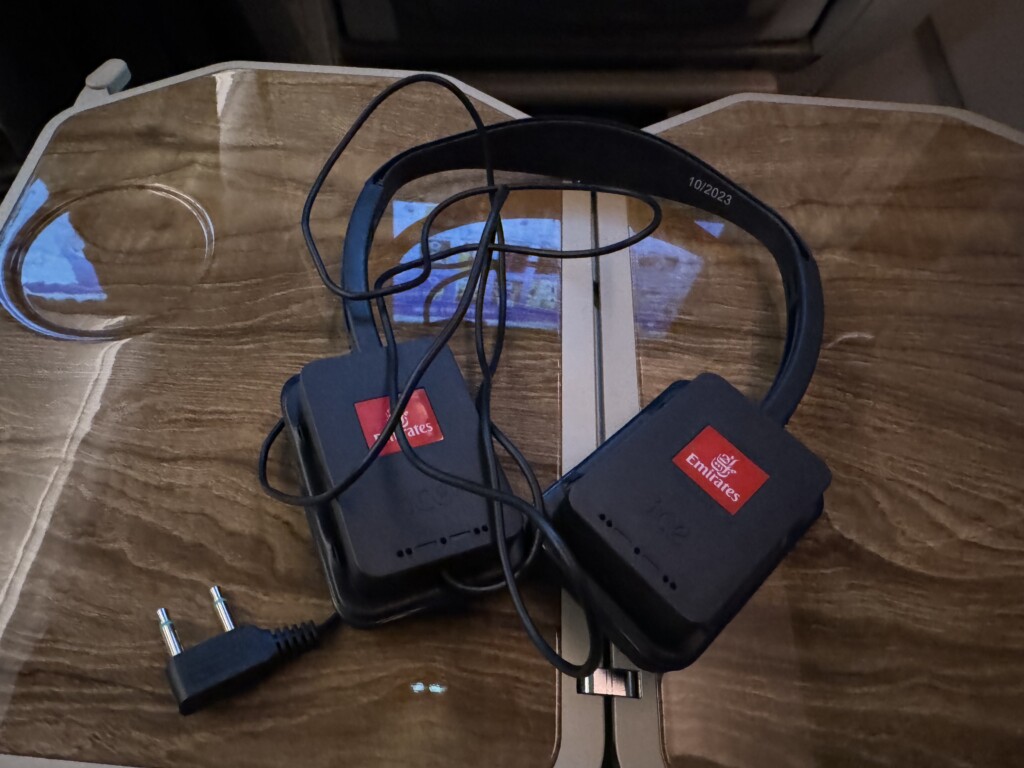 a pair of headphones on a table