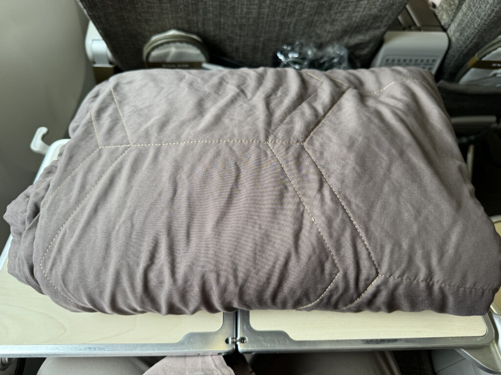 a pillow on a seat