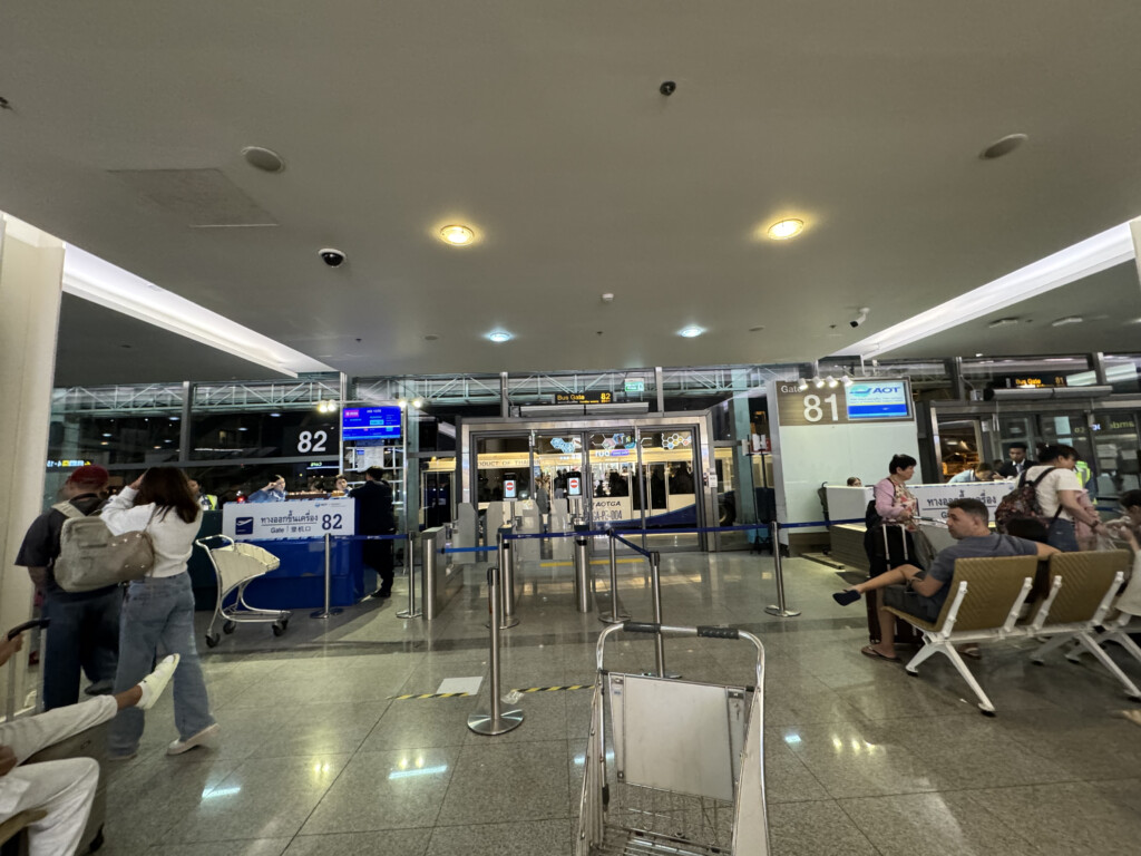 people in an airport