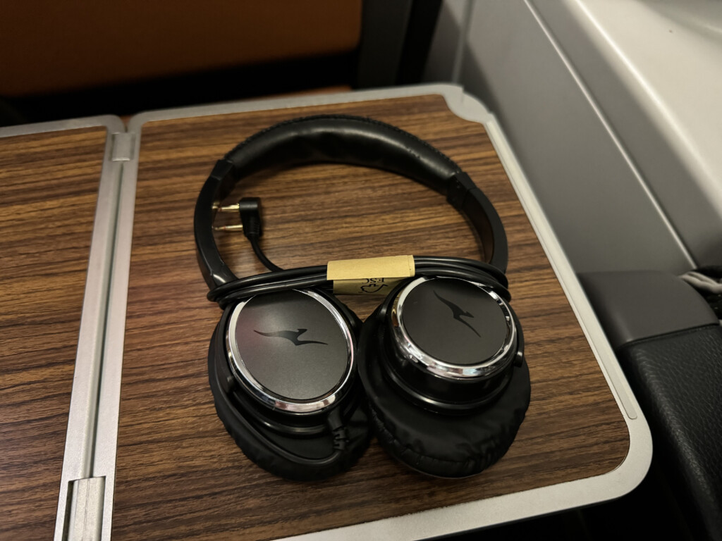 a pair of headphones on a table