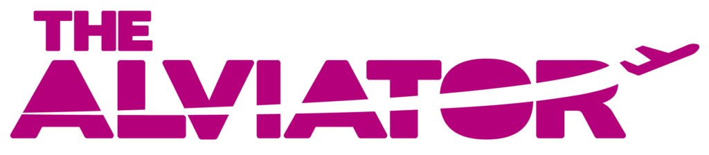 a purple and black logo