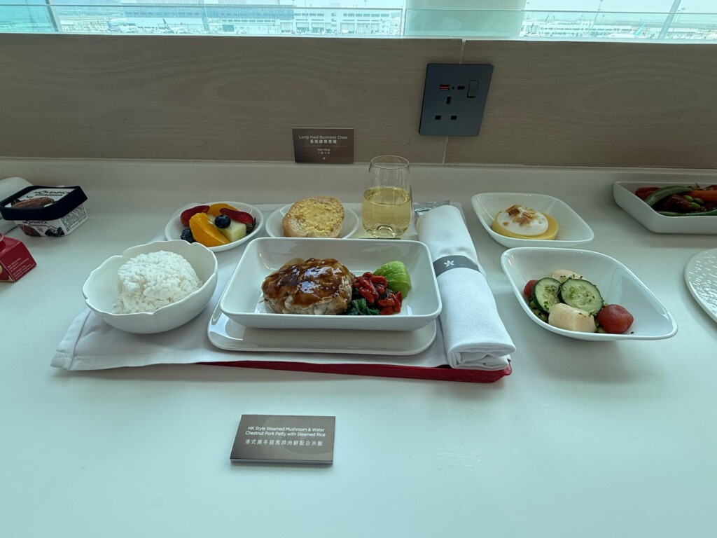 a plate of food on a table
