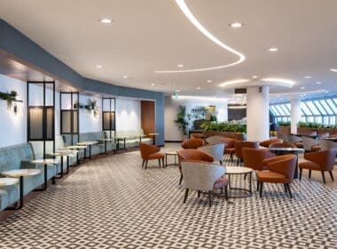 a room with chairs and tables