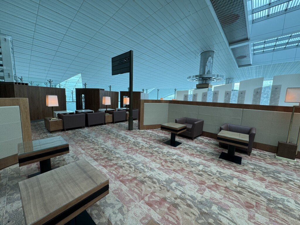 a room with tables and chairs