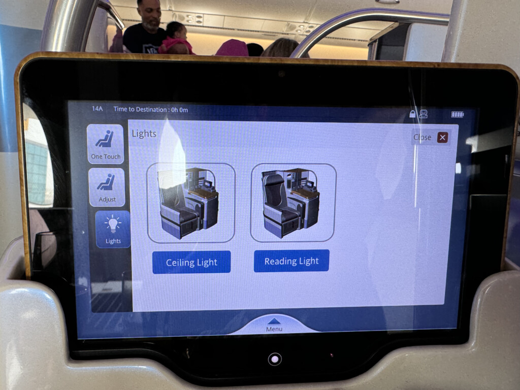 a screen on a plane