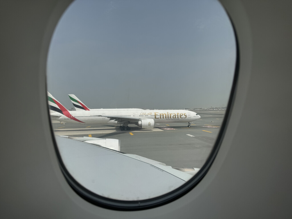 an airplane on the runway