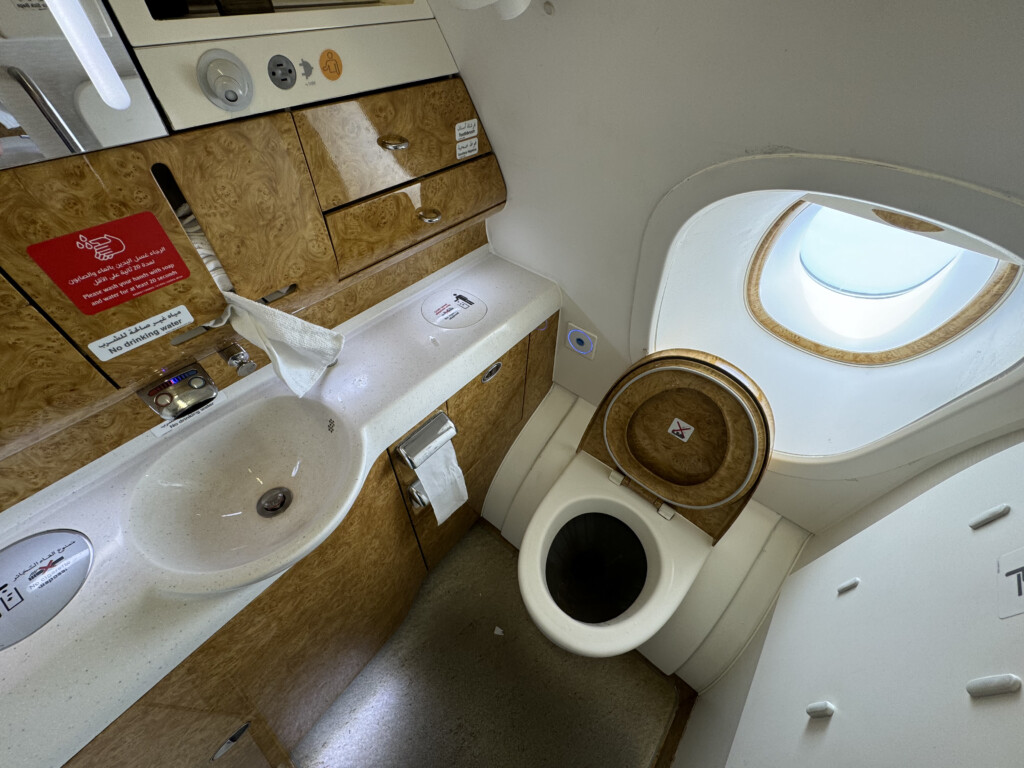 a bathroom with a toilet and sink