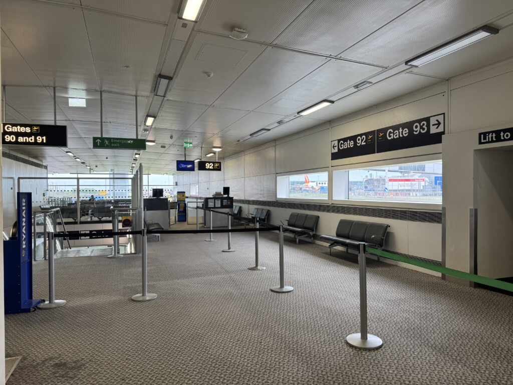 an empty airport terminal
