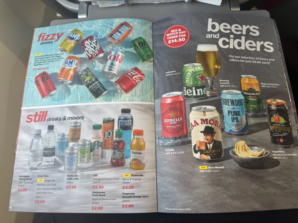 a magazine with a picture of drinks and beverages
