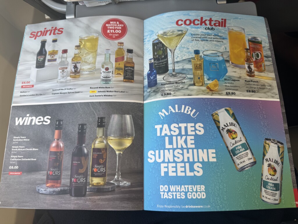 a magazine with a picture of alcohol bottles