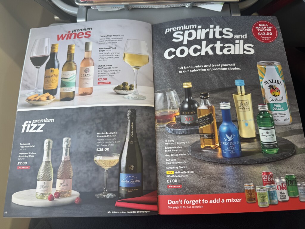 a magazine with a picture of alcohol bottles