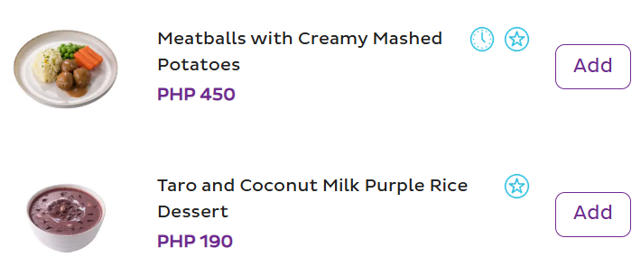 a menu of a restaurant