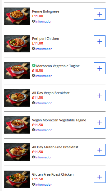 a screenshot of a menu