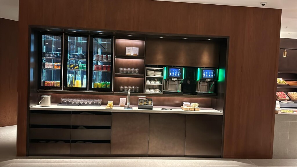 a coffee machine in a room