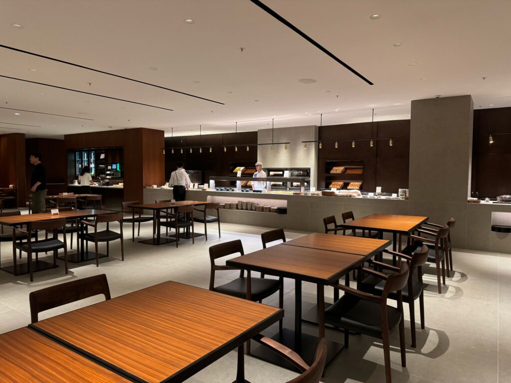 a restaurant with tables and chairs