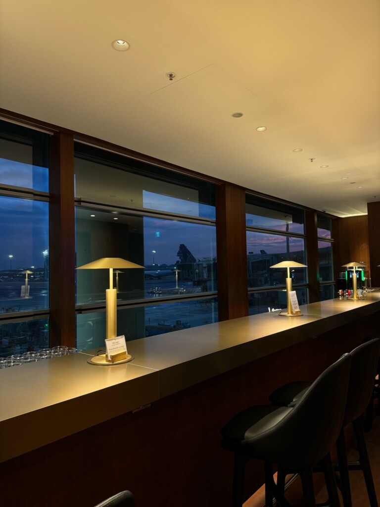 a bar with a window