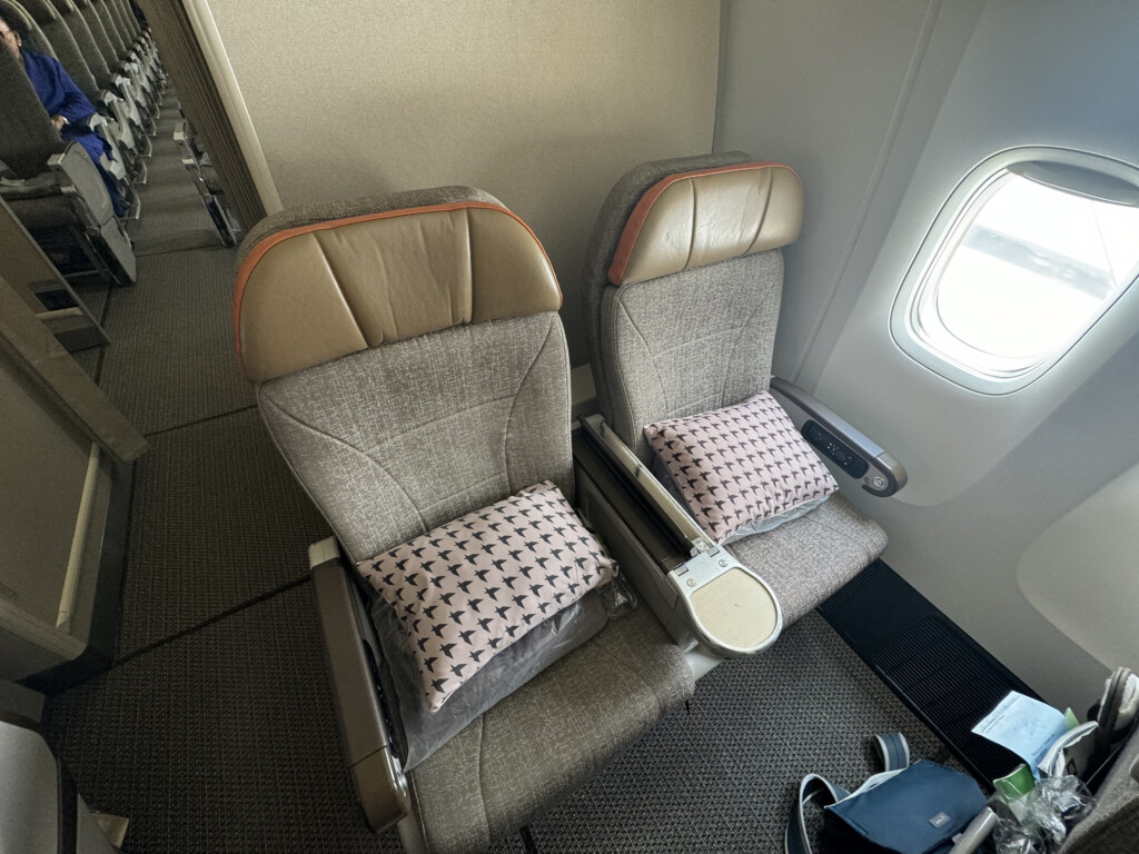 a seat on a plane
