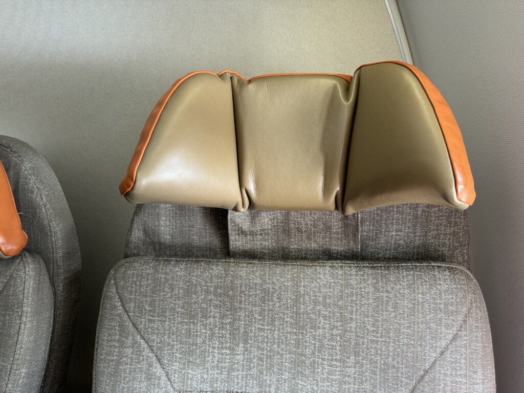 a headrest of a car seat