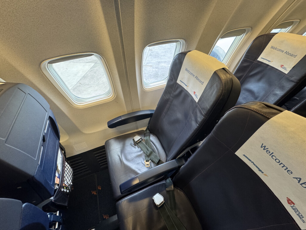 a seat on an airplane