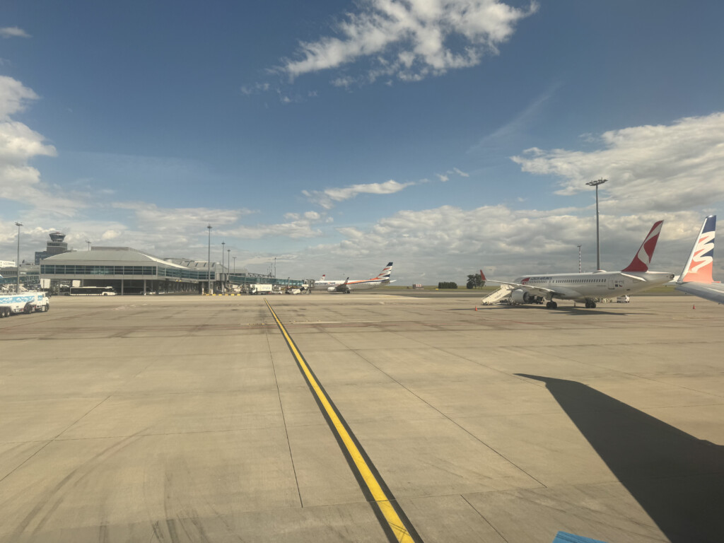 airplanes on a runway
