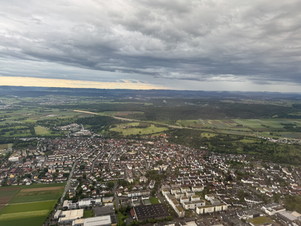 aerial view of a city
